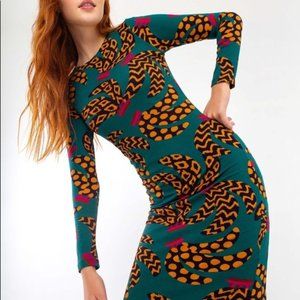 NWT Farm Rio Teal Banana Dress - XS